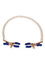 Load image into Gallery viewer, Sex and Mischief Cougar Chained Nipple Clamps