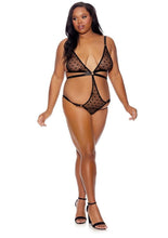 Load image into Gallery viewer, Barely Bare Strappy Bikini Teddy
