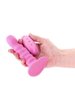 Load image into Gallery viewer, Colours Ribbed Rechargeable Silicone Vibrating Dildo with Remote Control
