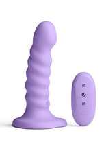 Load image into Gallery viewer, Colours Ribbed Rechargeable Silicone Vibrating Dildo with Remote Control
