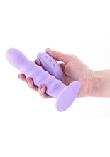 Load image into Gallery viewer, Colours Ribbed Rechargeable Silicone Vibrating Dildo with Remote Control
