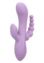 Load image into Gallery viewer, Triple Treat Rumbler Rechargeable Silicone Vibrator
