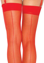 Load image into Gallery viewer, Leg Avenue Sheer Backseam Stockings
