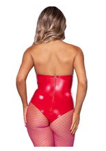 Load image into Gallery viewer, Leg Avenue Vinyl Boned Bodysuit
