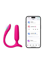 Load image into Gallery viewer, App Compatible Silicone Vibrating Light Up Anal Plug
